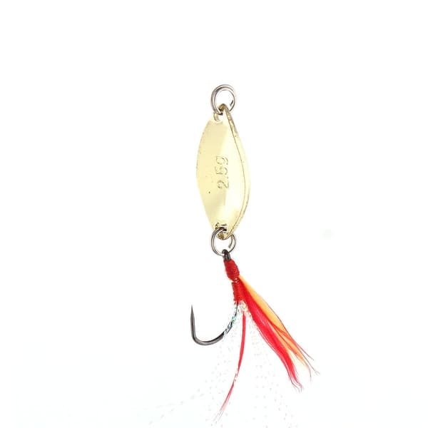 Unique Bargains Outdoor Fishing Fish Angling Metal Reflective Barb Lure Hooks  Gold Tone - Bed Bath & Beyond - 18160143