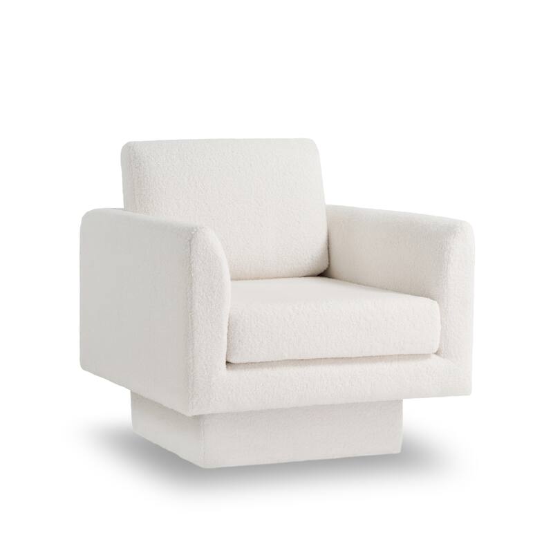 Luxurious Teddy Velvet Swivel Chair for Ultimate Comfort and Style