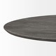 preview thumbnail 3 of 21, Maxwell Dark Brown Solid Wood w/Metal & Wood Base Dining Table