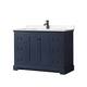 Option Dark Blue / Carrara Cultured Marble Top / Matte