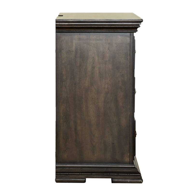 Big Valley Brownstone Bedside Chest with Charging Station
