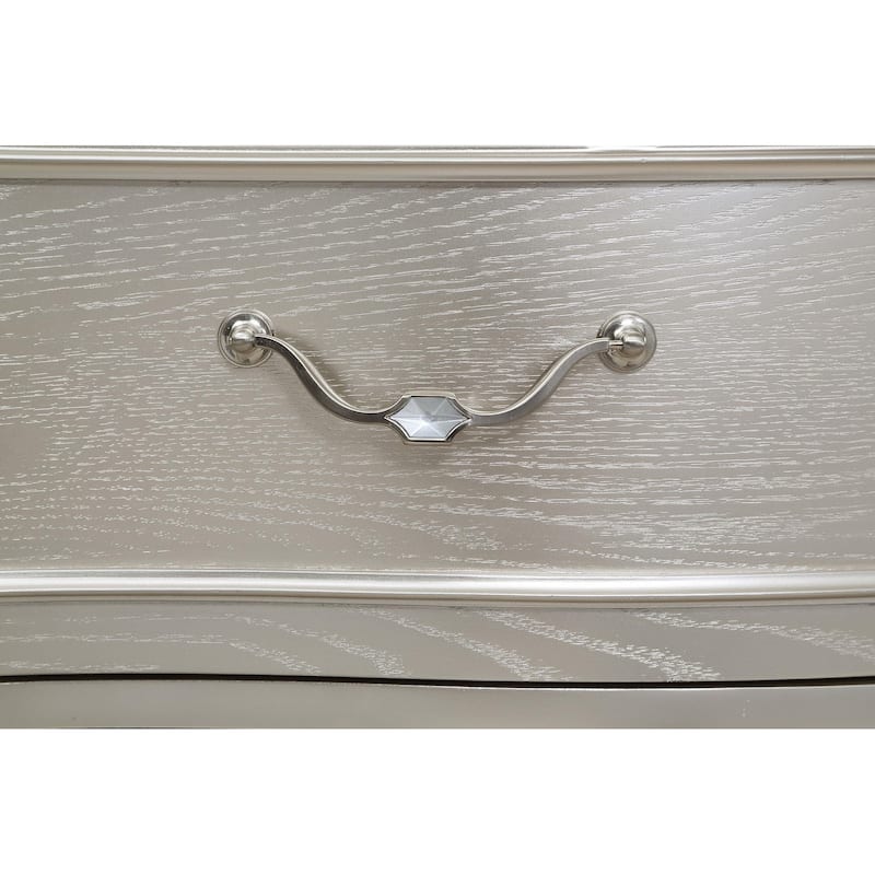 Evangeline Modern Classic Wood 9-drawer Bedroom Dresser Silver Oak