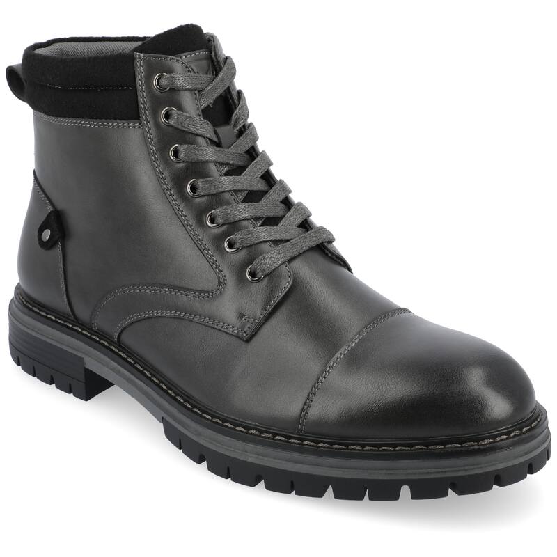 Vance Mens Fegan Cap Toe Lace-up Ankle Boot