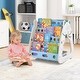 preview thumbnail 30 of 29, 3-In-1 Double Sided Magnetic Dry-Erase Board with Stool and Flipped Writing Desktop - 22" x 21.5" x 25"