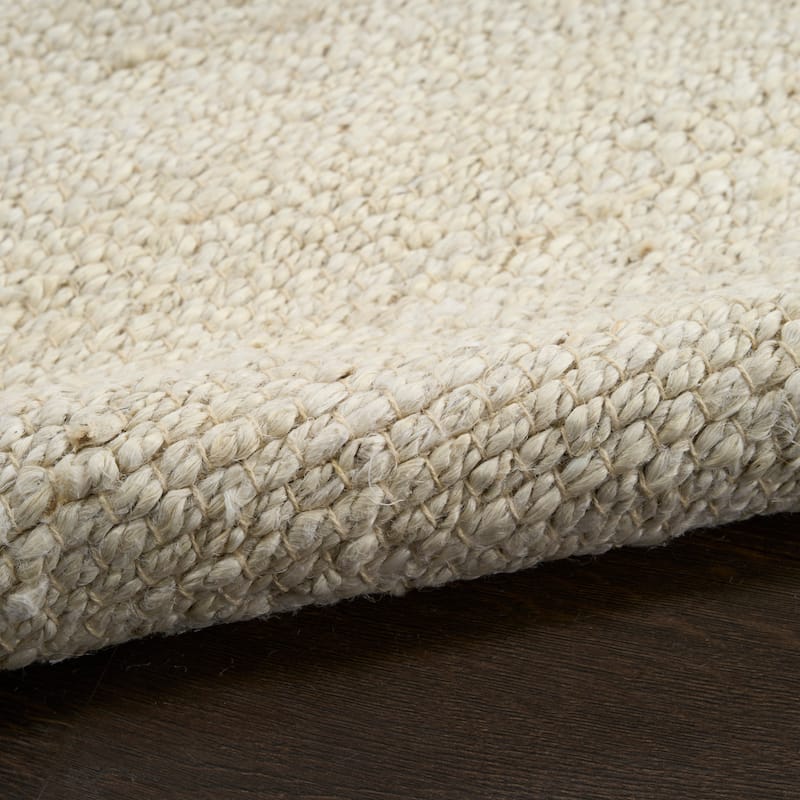 Nourison Natural Jute Indoor only Solid Area Rug