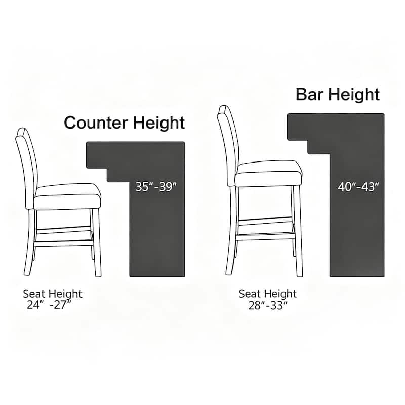 Modern 26" H Upholstery Counter Stools