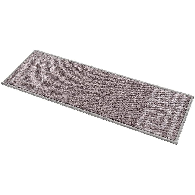Stair Treads Greek Key Meander Design Non Slip Backing, 8.5''X26''