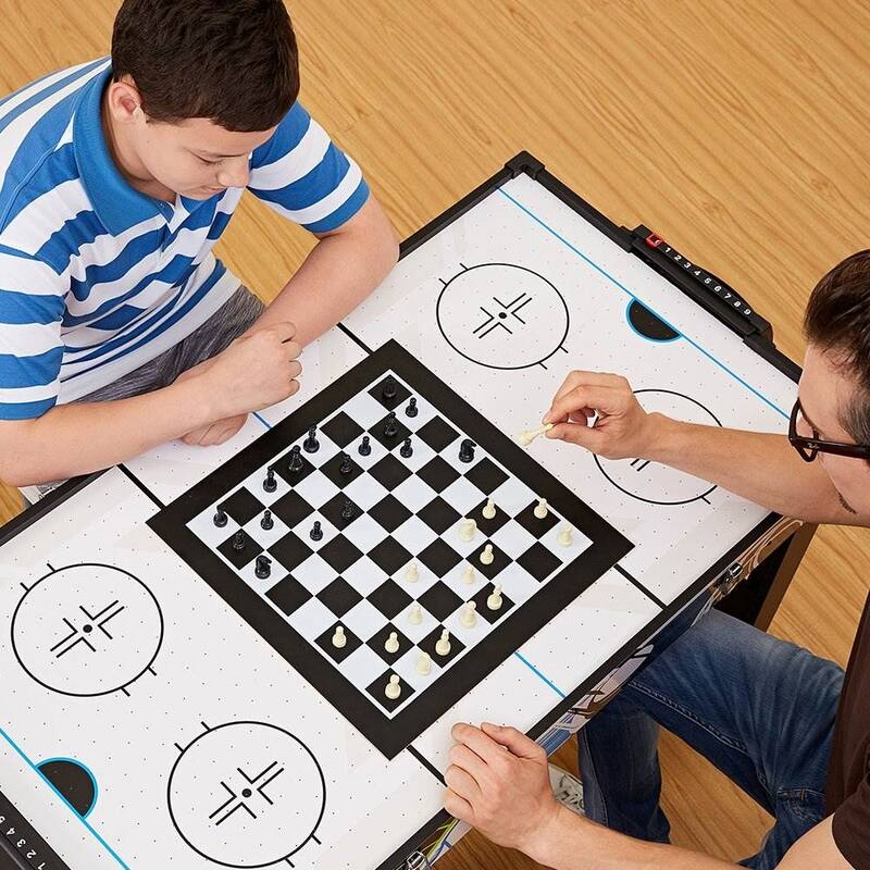 MD Sports 48 Inch 12 in 1 Combo Manual Scoring System Multi Game Room Table - 51.8