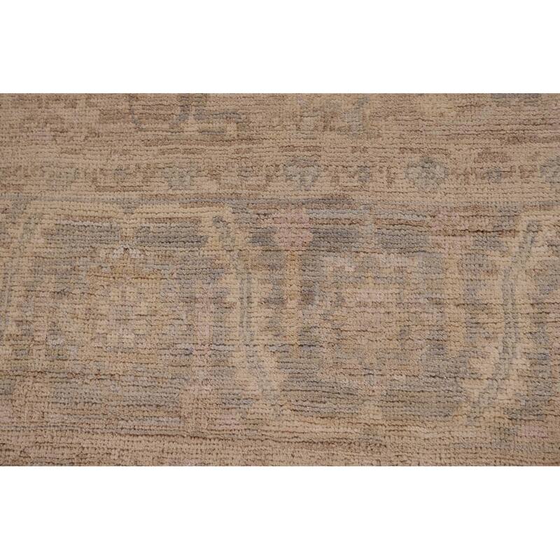 Earth Tone Vegetable Dye Oushak Area Rug Handmade Wool Carpet - 8'3" x 10'2"