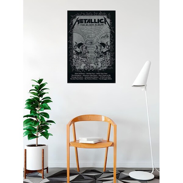 Metallica - Black Album Art Poster - 24 x 36 Inch - Bed Bath