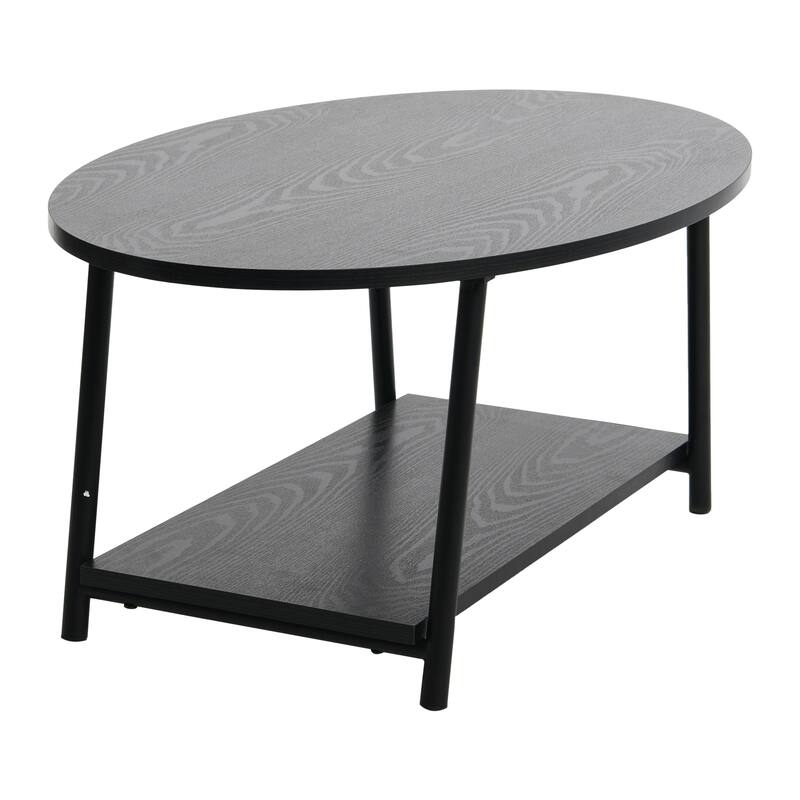 Household Essentials Coffee Table with Storage Shelf