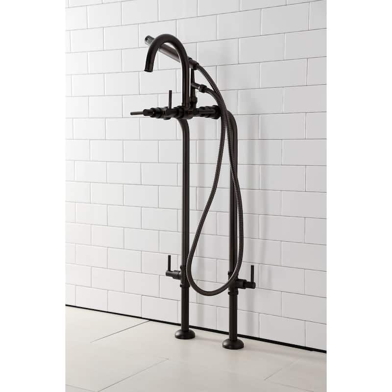 Kingston Brass Concord Floor Mounted Tub Filler with Built-In Diverter