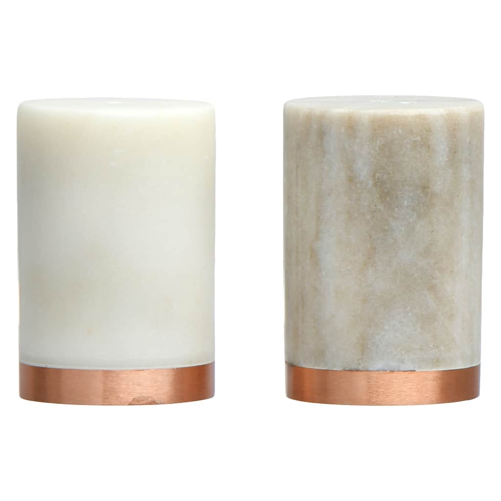 Marble Salt and Peper Shakers (Set of 2)