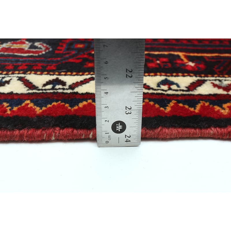 ECARPETGALLERY Hand-knotted Anatolian Vintage Dark Navy Wool Rug - 4'2 x 5'11