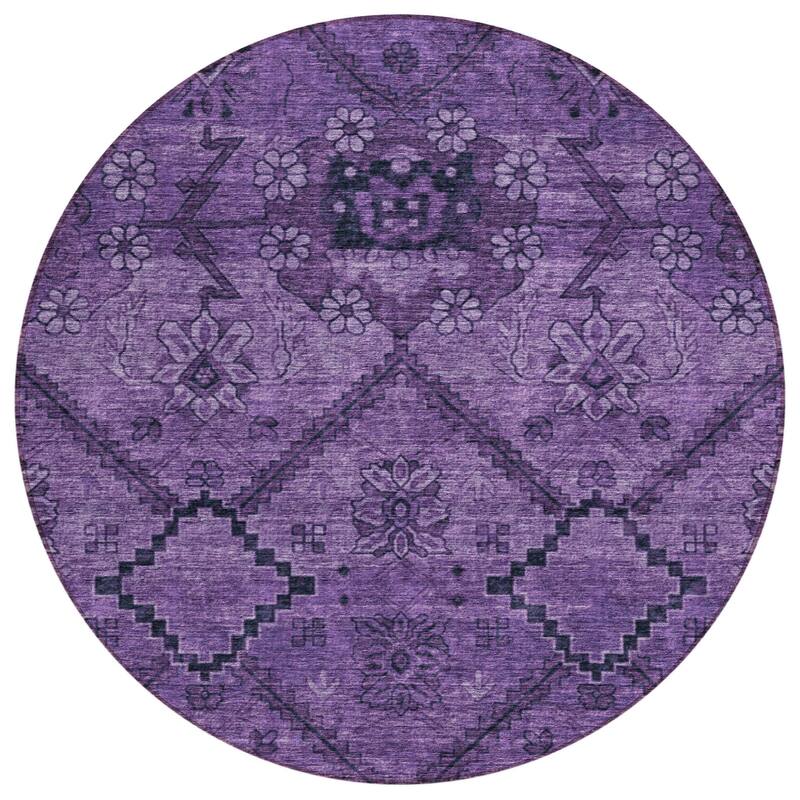 HomeRoots Floral Transitional Rectangle Outdoor Rug