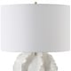 preview thumbnail 5 of 5, Uttermost Saylor White Table Lamp - 27.5'' H X 19'' W X 19'' D