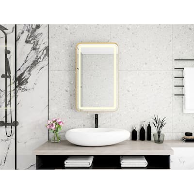 Roomfitters Rectangle Medicine Cabinet with Mirror, Wall Mounted Bathroom Storage
