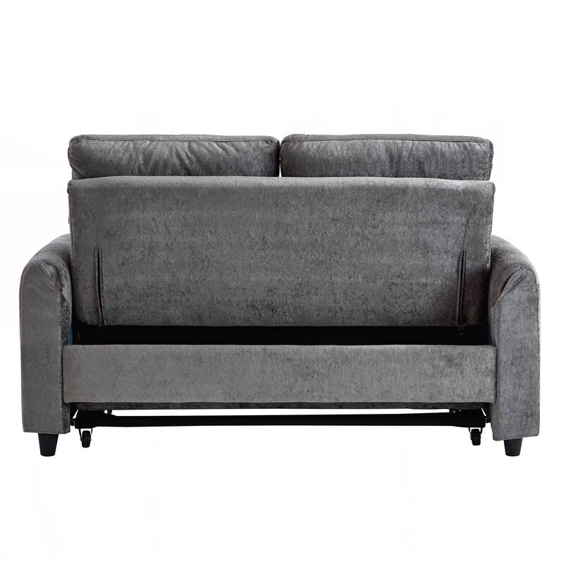 Pull Out Sofa Bed, 58-inch Sofa Bed, Sleeper Sofa, Loveseat Sofa with Adjustable 3 -Position Backrest