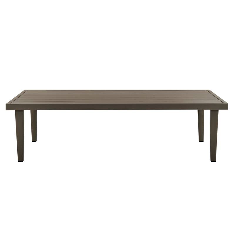 Grenada Brown Aluminum 51" Outdoor Coffee Table