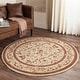 preview thumbnail 2 of 19, SAFAVIEH Lyndhurst Fanna Traditional Oriental Rug 5'3" Round - Ivory - Round