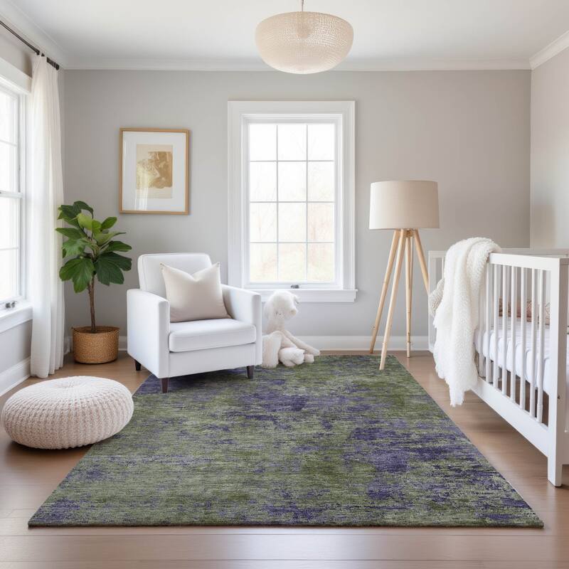 Premium Washable Super Soft Solid Ombre Mayfield Rug