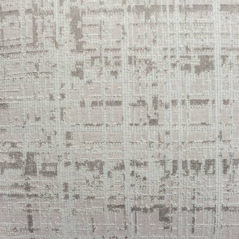 Sevita Gray/ Beige Modern Abstract Acrylic Blend Throw Pillow