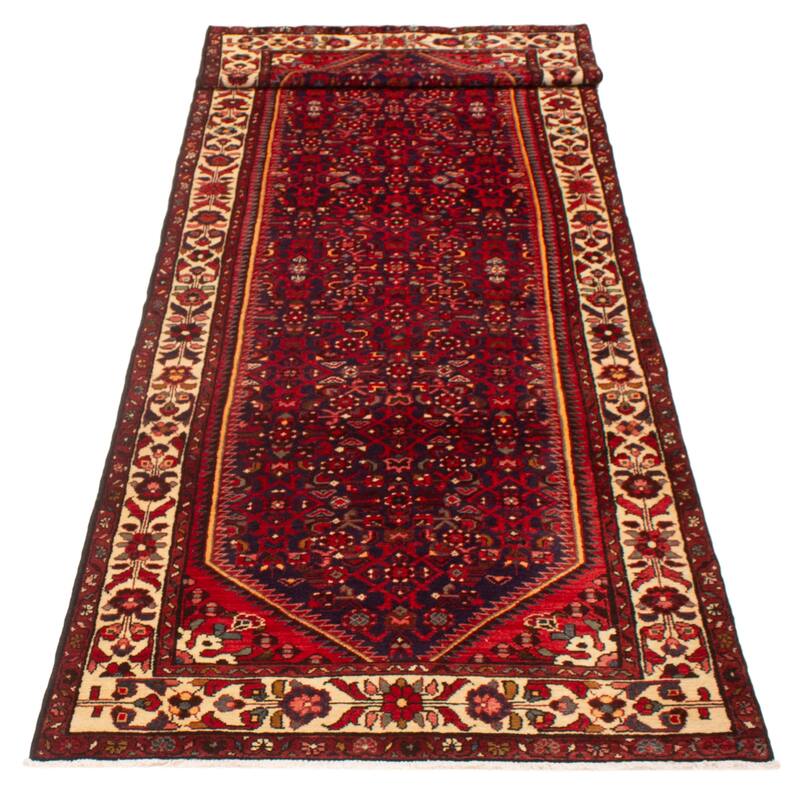 ECARPETGALLERY Hand-knotted Andelz Navy Wool Rug - 4'4 x 14'1