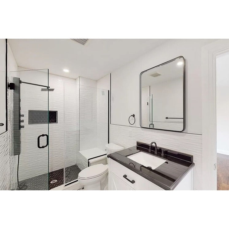 CEL 6"x6" Tubular Stainless Steel Back to Back Shower Door Pull Handle
