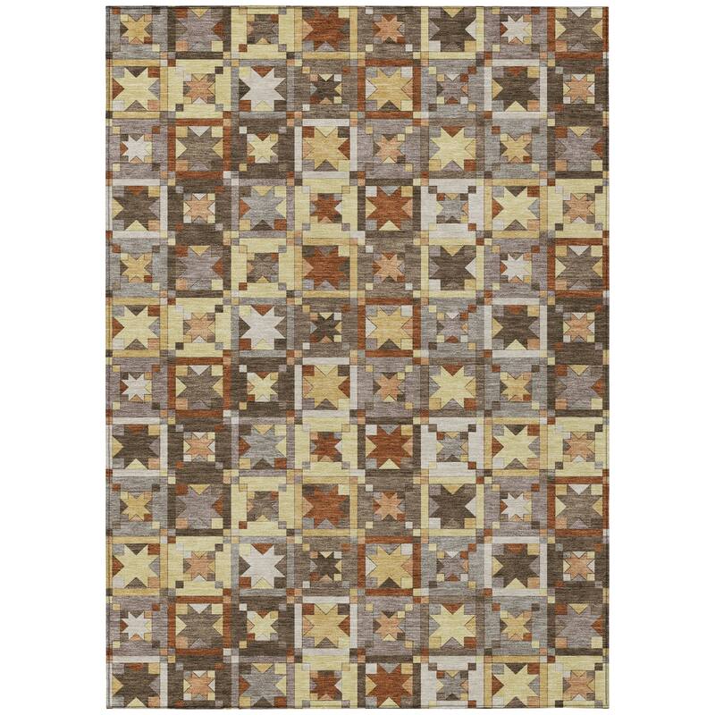 Machine Washable Indoor/ Outdoor Global Goddard Chantille Rug