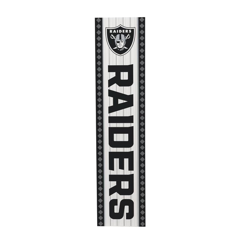 47" Double Sided Seasonal Porch Leaner, Las Vegas Raiders - 47" x 11.25"