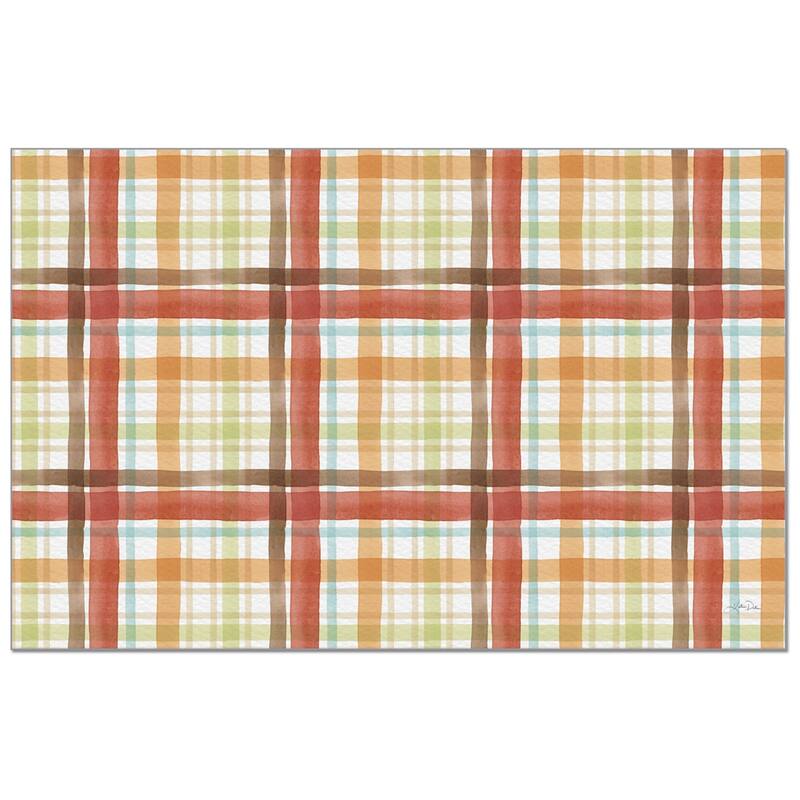 Autumn Days Paper Placemats 24 Sheet Reusable Premium Paper Stock Placemats in Resealable Storage Bag Made in The USA 17" x 11" - Multi - More than 12