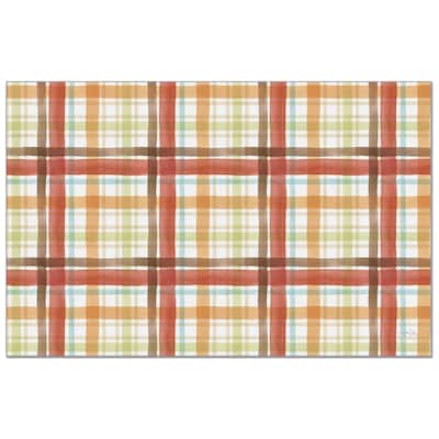 Autumn Days Paper Placemats 24 Sheet Reusable Premium Paper Stock Placemats in Resealable Storage Bag Made in The USA 17" x 11"