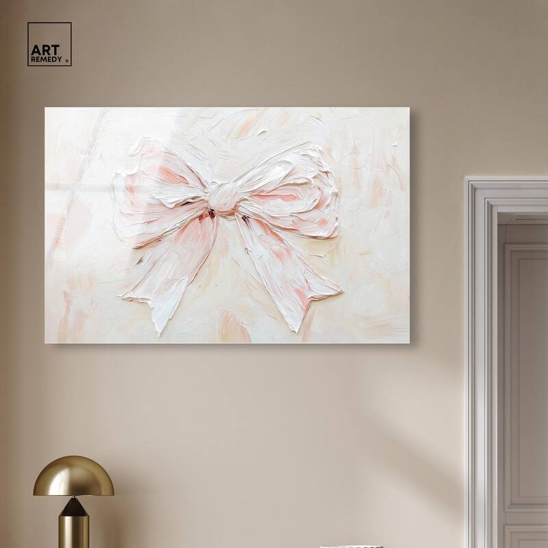 Relief Ribbons Acrylic by Art Remedy, Ready to Hang