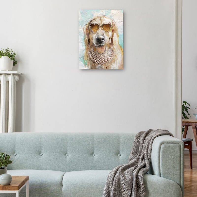 Doggie Divas II By Studio Arts Canvas Art Print