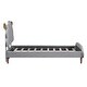 preview thumbnail 47 of 51, Twin Size Upholstered Platform Bed Animal Theme Design Bed Frame with Sheep-Shaped Headboard and Footboard, No Box Spring Needed