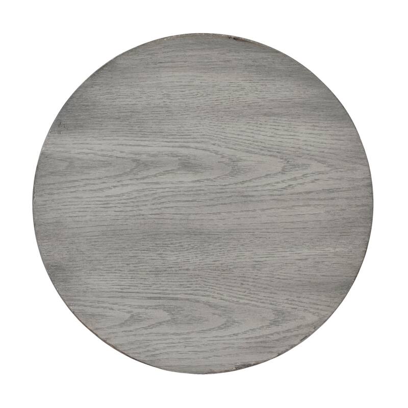 Butler Aphra Modern Solid Wood Accent Table in Driftwood Finish - Gray