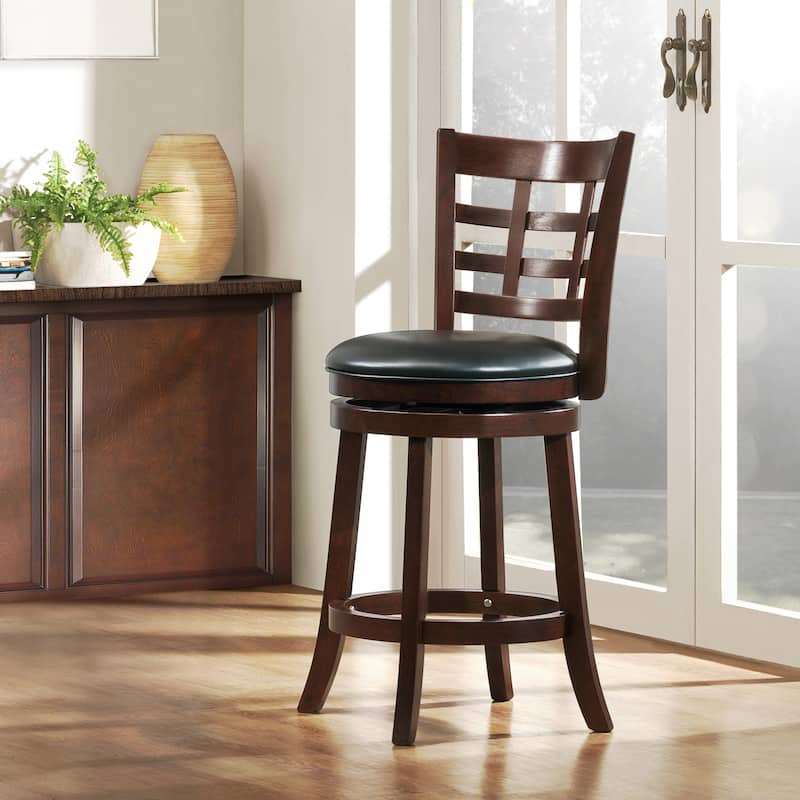Verona Swivel High Back Counter Height Stool by iNSPIRE Q Classic