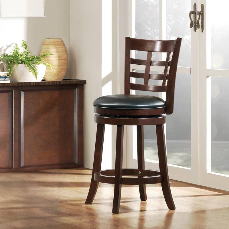 Verona Swivel High Back Counter Height Stool by iNSPIRE Q Classic