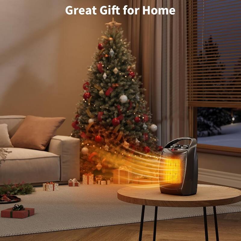 PTC Fast Heating Portable Electric Space Heater for Small Space