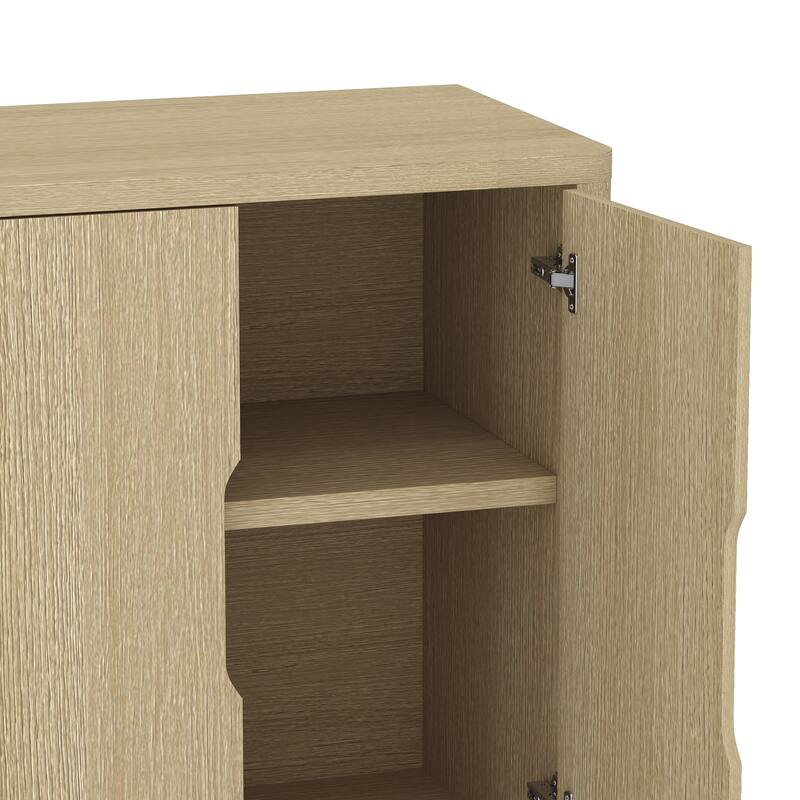 Manhattan Comfort Rivington Modern 4 Shelf Sideboard