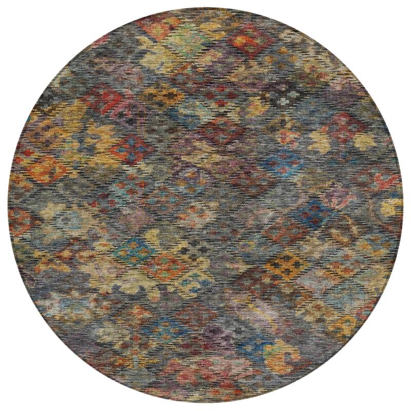 HomeRoots Floral Traditional Rectangle Outdoor Rug