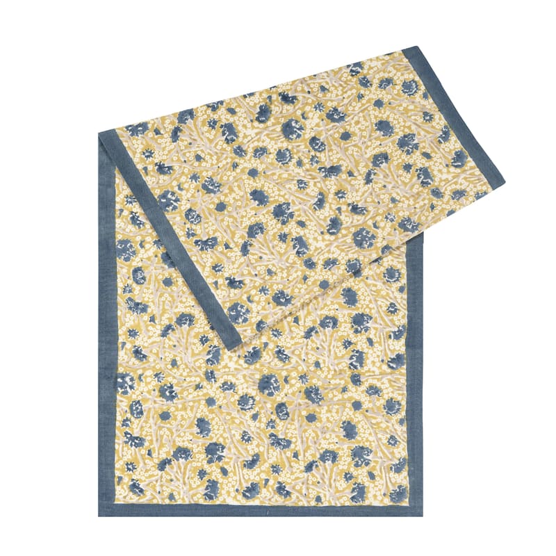 Couleur Nature Meadows Runner - Blue/Green - 16" x 72"