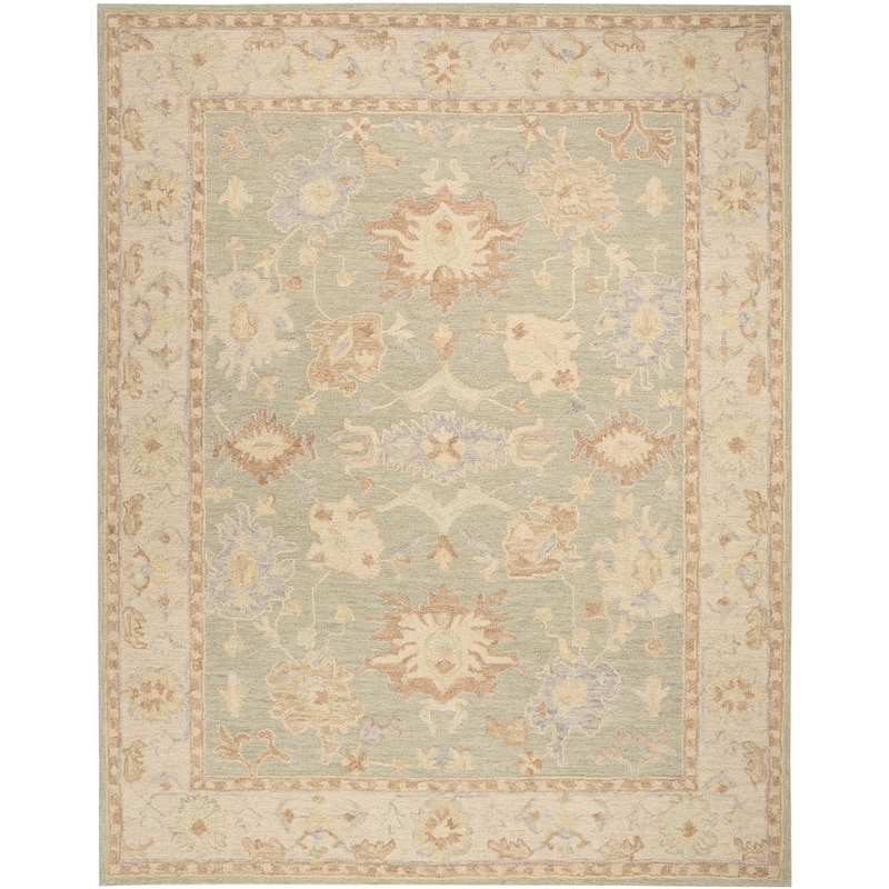 Nourison Maison Indoor only Green Persian Area Rug - 8' 6" x 11' 6" - Sage/Ivory - Rectangle