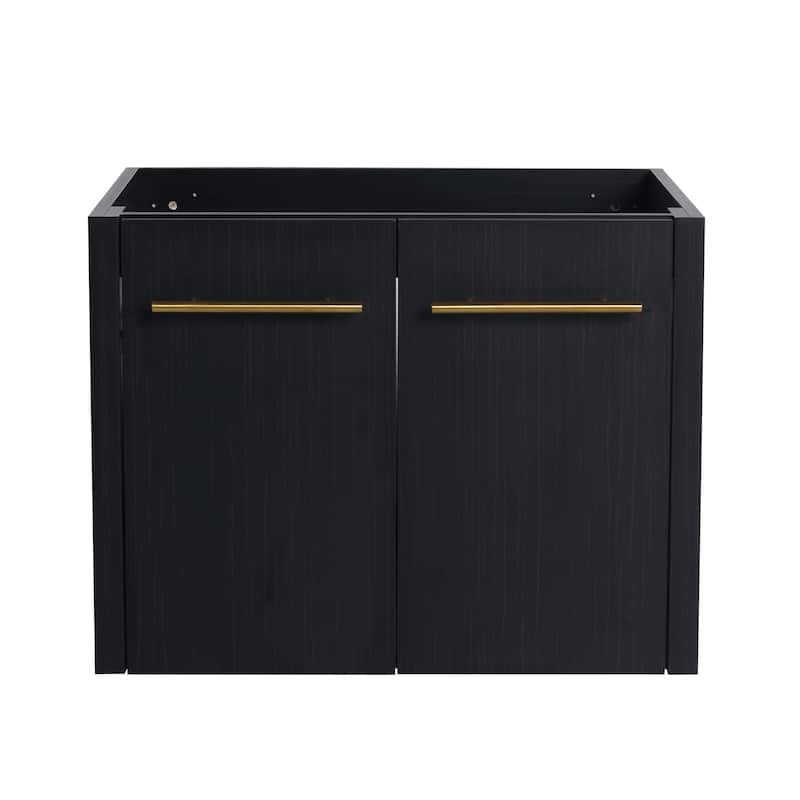 24 Inch Wall-mounted Bathroom Vanity (Only the Cabinet Body, No Top Sink)-