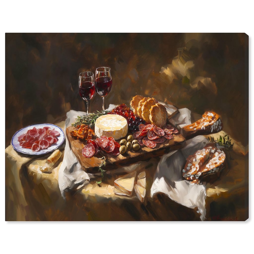 Art of Charcuterie Canvas by Art Remedy, Gallery Wrapped