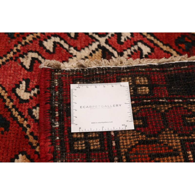 ECARPETGALLERY Hand-knotted Konya Anatolian Red Wool Rug - 3'5 x 10'11