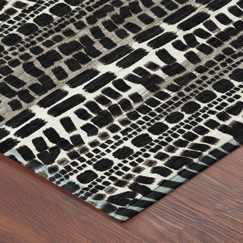 Machine Washable Indoor/ Outdoor Modern Winfield Chantille Rug