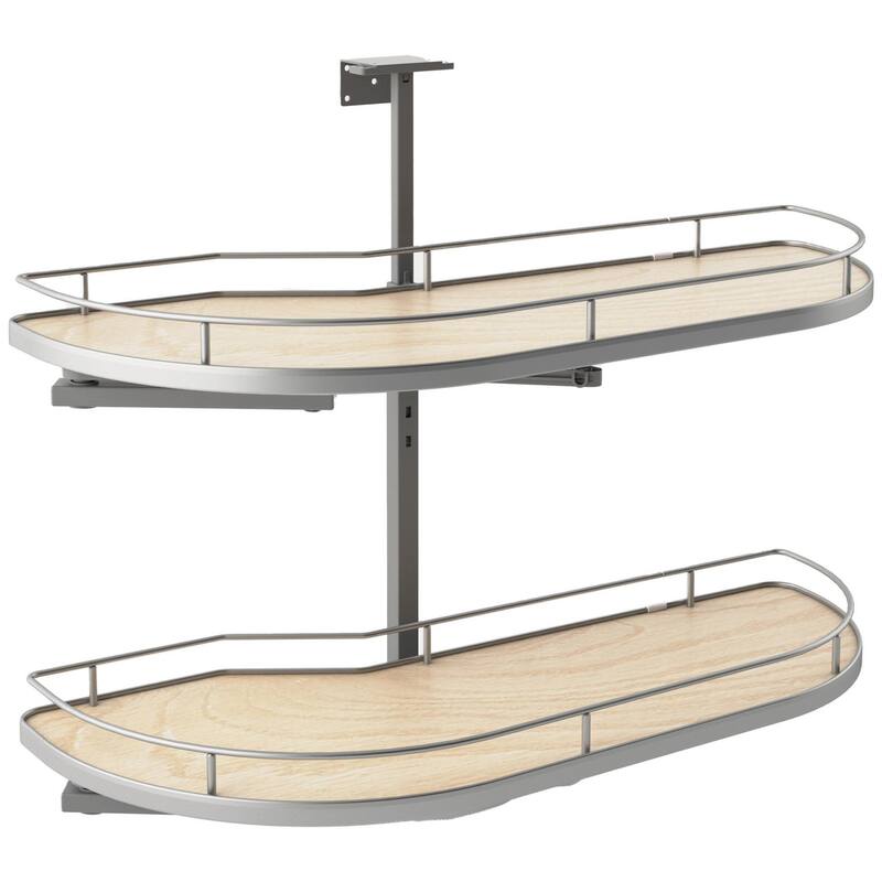 Rev-A-Shelf 587-15-R Modern 35-1/2" Pull Out and Pivot Two Tier - Maple