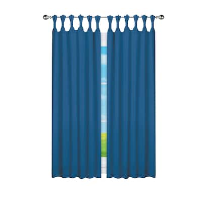 Knotted Top Blackout Curtain Panel