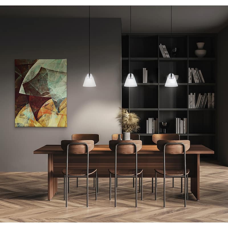 Cerasella - 1-Light Mini Pendant - Matte Nickel Finish - Clear Glass Shade - Matte Nickel, Clear